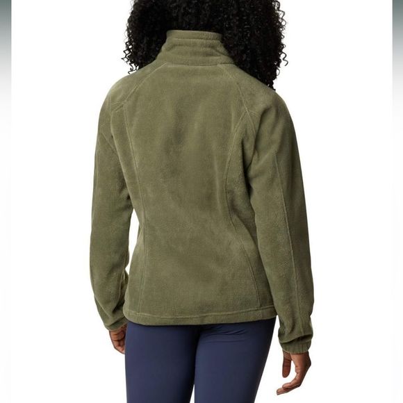 Columbia Olive Green Fleece Jacket - Picture 2 of 7